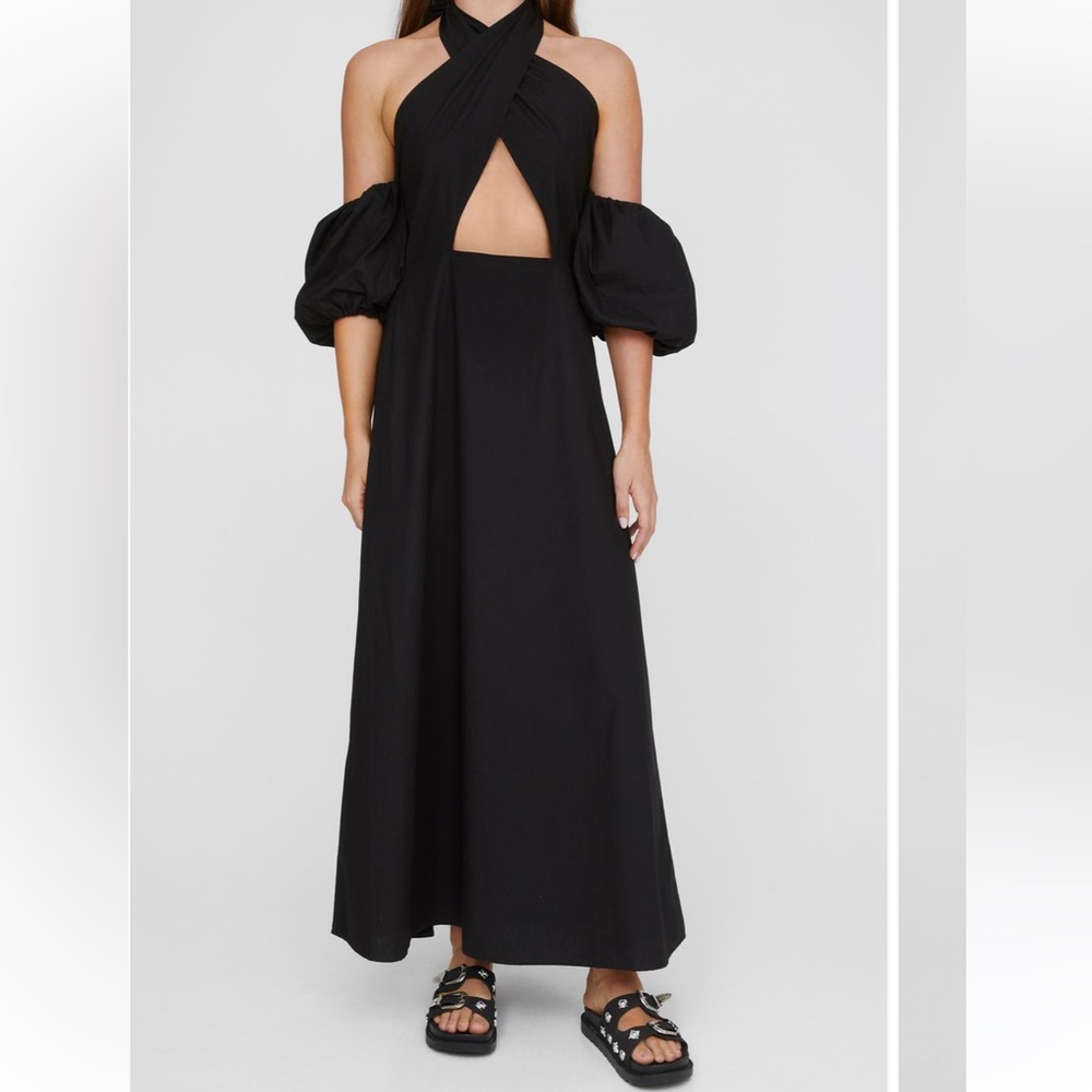 NASTYGAL Cutout Halter Maxi Dress
